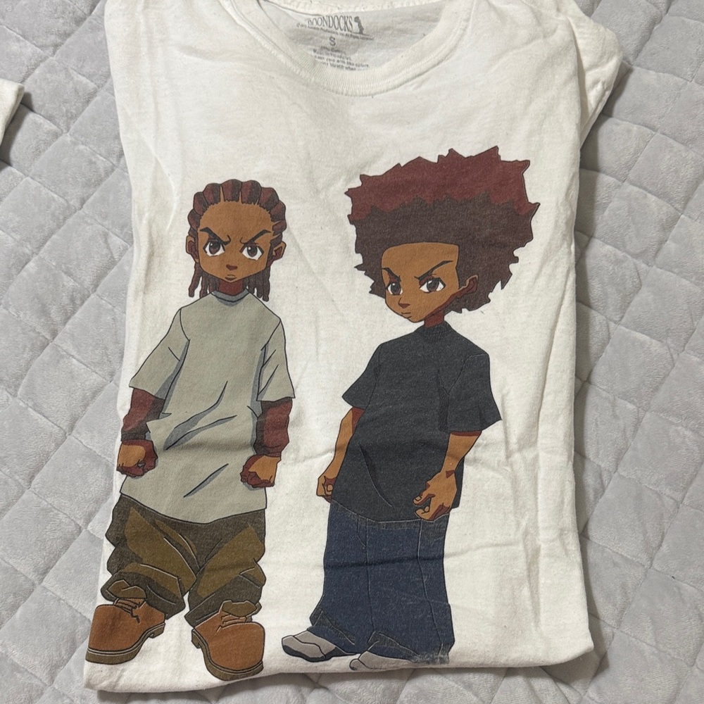 Kids White Graphic T-Shirt with Cartoon Characters